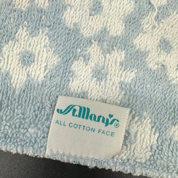 Vintage Washcloths Flower Power Pastel Daisy Floral Bathroom St Marys USA 1970s - Picture 5 of 9